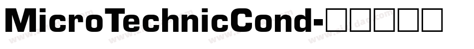 MicroTechnicCond字体转换