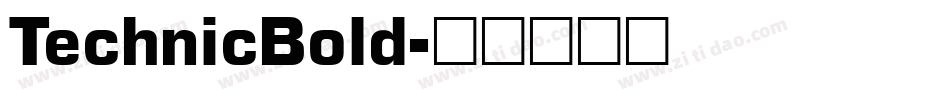 TechnicBold字体转换
