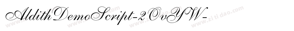 AldithDemoScript-2OvYW字体转换