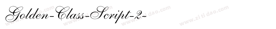 Golden-Class-Script-2字体转换