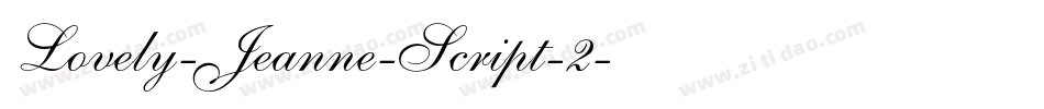 Lovely-Jeanne-Script-2字体转换