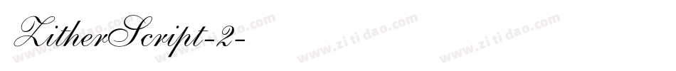ZitherScript-2字体转换