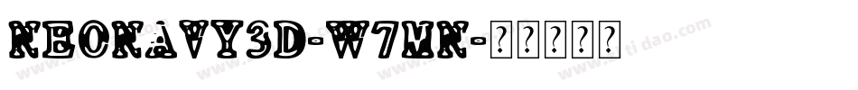 NeoNavy3D-w7mn字体转换