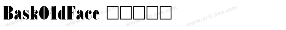 Bask01dFace字体转换