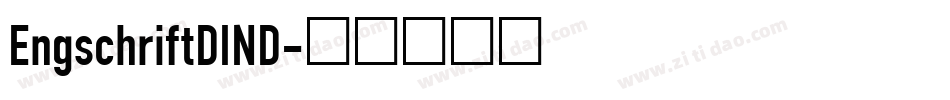 EngschriftDIND字体转换