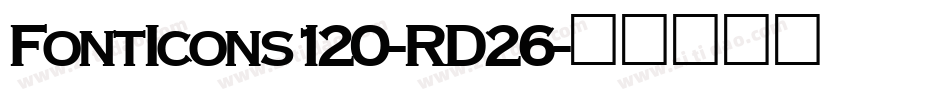 FontIcons120-RD26字体转换