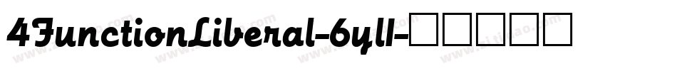 4FunctionLiberal-6yl1字体转换
