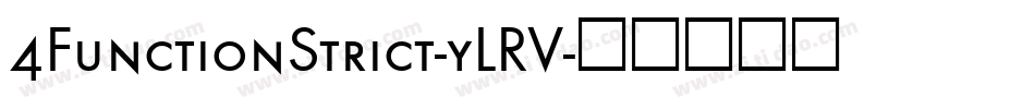 4FunctionStrict-yLRV字体转换