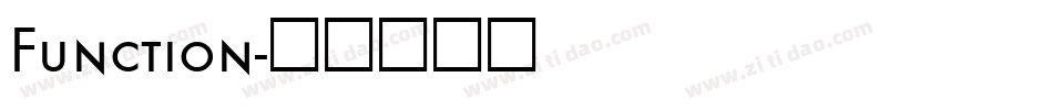 Function字体转换