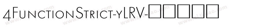 4FunctionStrict-yLRV字体转换