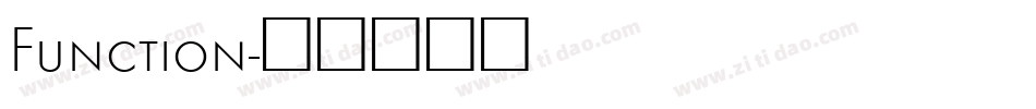 Function字体转换