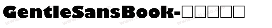 GentleSansBook字体转换