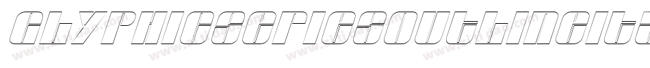 GlyphicSeriesOutlineItalic字体转换