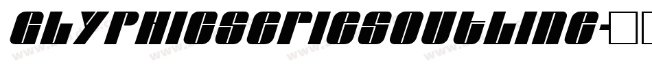 GlyphicSeriesOutline字体转换
