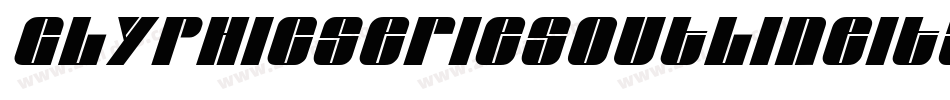GlyphicSeriesOutlineItalic字体转换