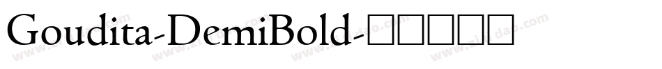 Goudita-DemiBold字体转换