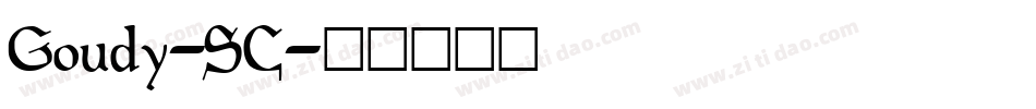 Goudy-SC字体转换