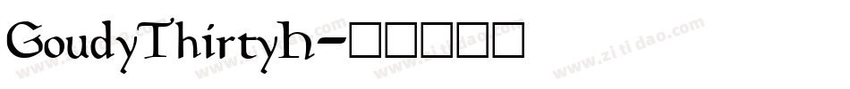 GoudyThirtyH字体转换