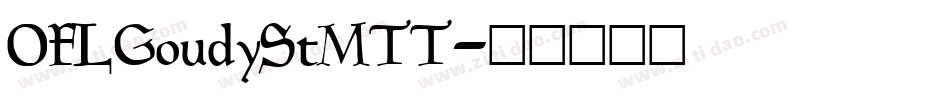 OFLGoudyStMTT字体转换