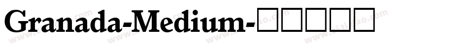 Granada-Medium字体转换
