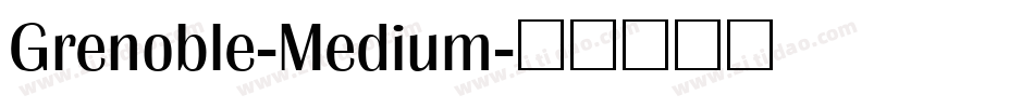 Grenoble-Medium字体转换
