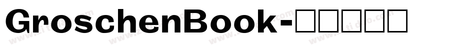 GroschenBook字体转换