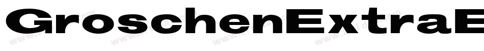 GroschenExtraExtended字体转换
