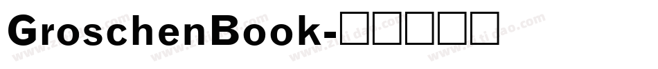 GroschenBook字体转换