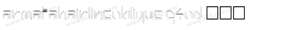 ArmataHairlineOblique-G4oD字体转换