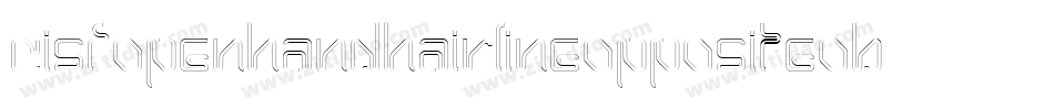 CisfOpenhandHairlineOppositeoblique-YBXO字体转换