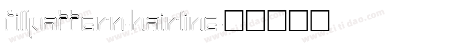 Fillpattern-Hairline字体转换