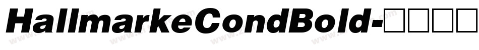 HallmarkeCondBold字体转换
