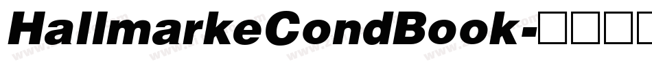 HallmarkeCondBook字体转换