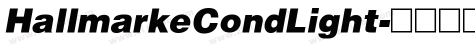 HallmarkeCondLight字体转换