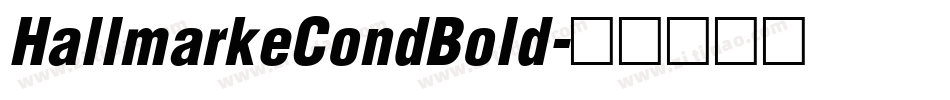 HallmarkeCondBold字体转换