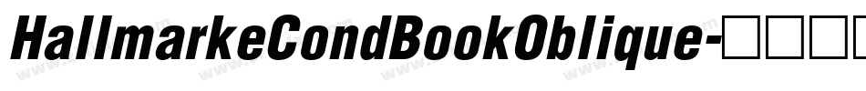 HallmarkeCondBookOblique字体转换