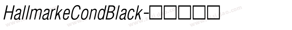HallmarkeCondBlack字体转换