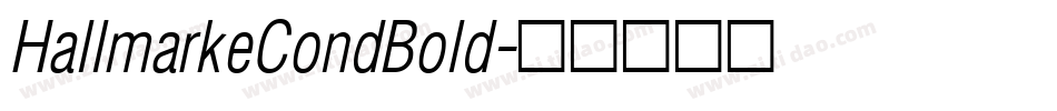 HallmarkeCondBold字体转换