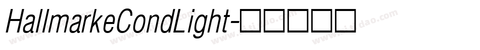 HallmarkeCondLight字体转换