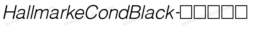 HallmarkeCondBlack字体转换