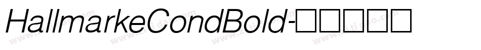HallmarkeCondBold字体转换
