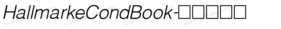 HallmarkeCondBook字体转换