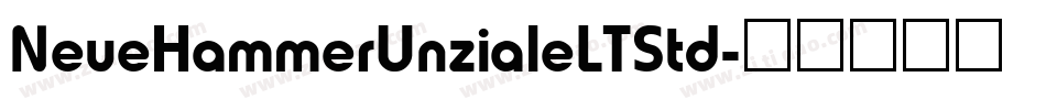 NeueHammerUnzialeLTStd字体转换