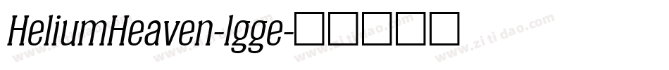 HeliumHeaven-lgge字体转换