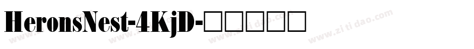 HeronsNest-4KjD字体转换