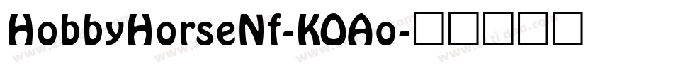 HobbyHorseNf-KOAo字体转换