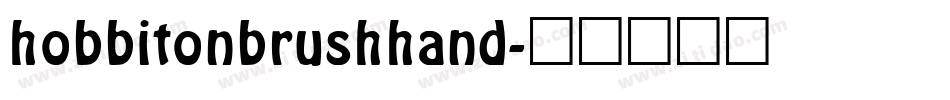 hobbitonbrushhand字体转换