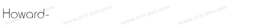 Howard字体转换