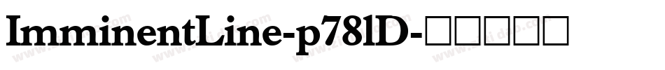 ImminentLine-p78lD字体转换