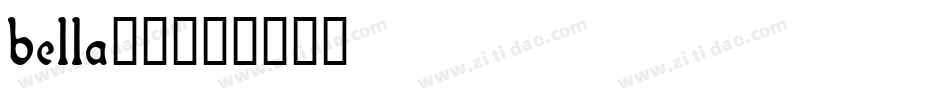 bella字库字体转换